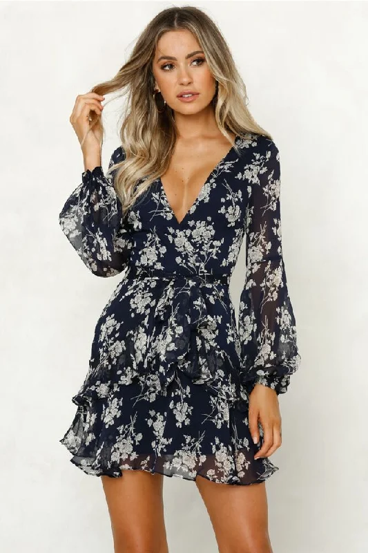 Mini dresses with cut - out details for a trendy look Market Fresh Floral Dress