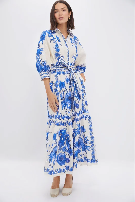 Midi dresses with animal prints for a bold and confident appearance Antigua Blue Bianca Linen Dress Midi dresses with animal prints for a bold and confident appearance Antigua Blue Bianca Linen Dress