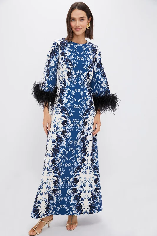 Midi dresses with keyhole backs for a flirty and unexpected detail Indigo Reflection Feather Jamison Dress Midi dresses with keyhole backs for a flirty and unexpected detail Indigo Reflection Feather Jamison Dress