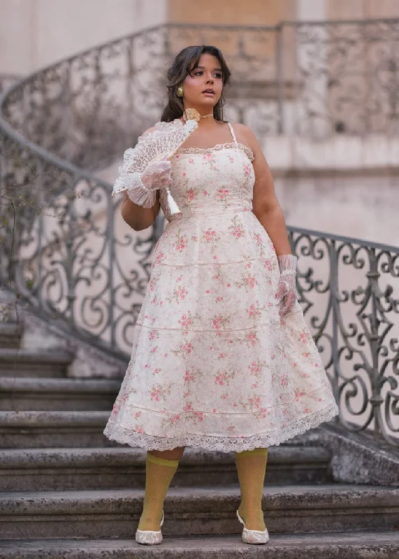 Midi dresses with ruffled hems for a romantic date night Primrose Dress