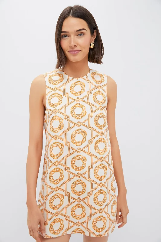 Midi dresses with wrap - around skirts for a customizable fit Ivory and Orange Anicka Mini Dress Midi dresses with wrap - around skirts for a customizable fit Ivory and Orange Anicka Mini Dress