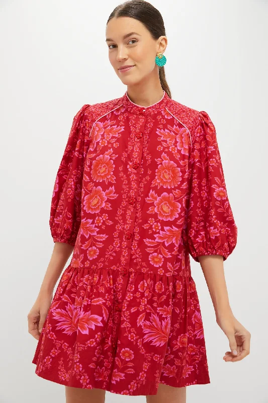 Midi dresses with belted waists to accentuate the figure Red Olivia Mini Dress