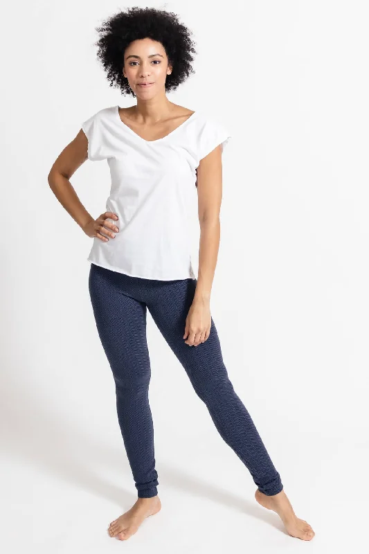 Women's Tight Trousers with Rhinestone Embellishments in Silver for a Sparkly LookAsana Leggings - Cobalt Women's Tight Trousers with Rhinestone Embellishments in Silver for a Sparkly LookAsana Leggings - Cobalt