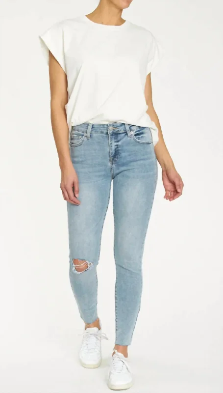 Women's Tight Trousers with Rhinestone Embellishments in Silver for a Sparkly LookAudrey Mid Rise Skinny Jean In Radiate Women's Tight Trousers with Rhinestone Embellishments in Silver for a Sparkly LookAudrey Mid Rise Skinny Jean In Radiate