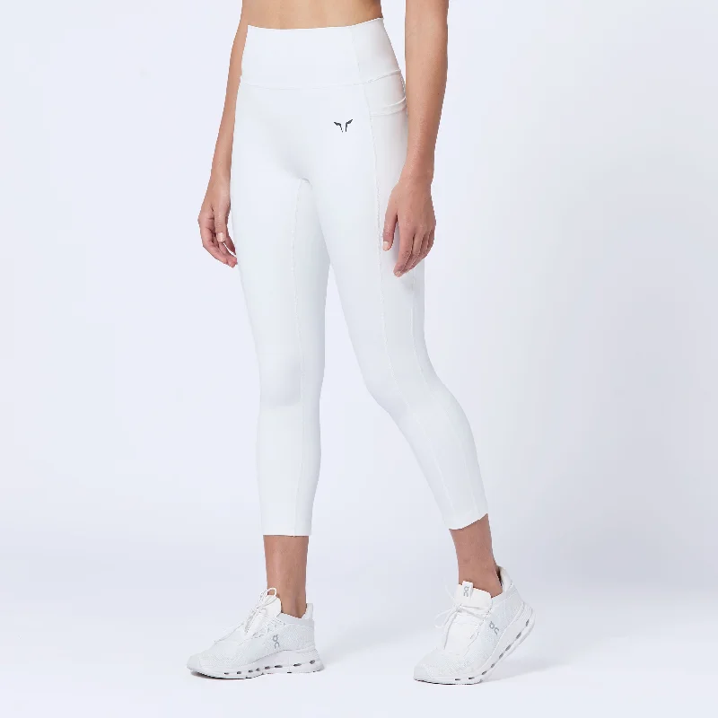 Women's Fleece - Lined Tight Trousers in Dark Blue for Warmth in Cold WeatherEssential ACT Double Layered Leggings 24" 2.0 - Pearl White Women's Fleece - Lined Tight Trousers in Dark Blue for Warmth in Cold WeatherEssential ACT Double Layered Leggings 24" 2.0 - Pearl White