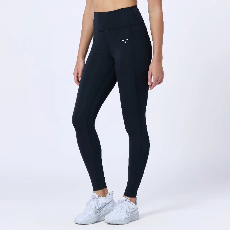 Women's Tight Trousers with Elastic Waistband in Black for Easy and Comfortable WearEssential High Waisted Leggings 27" - Black Women's Tight Trousers with Elastic Waistband in Black for Easy and Comfortable WearEssential High Waisted Leggings 27" - Black