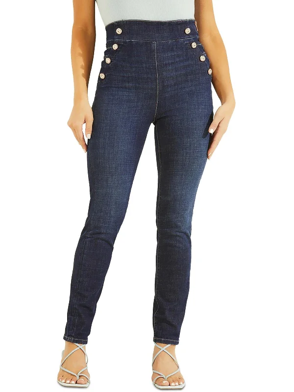 Wide - leg women jeans for a modern and relaxed vibeGwenny Womens Denim Sailor Skinny Jeans Wide - leg women jeans for a modern and relaxed vibeGwenny Womens Denim Sailor Skinny Jeans