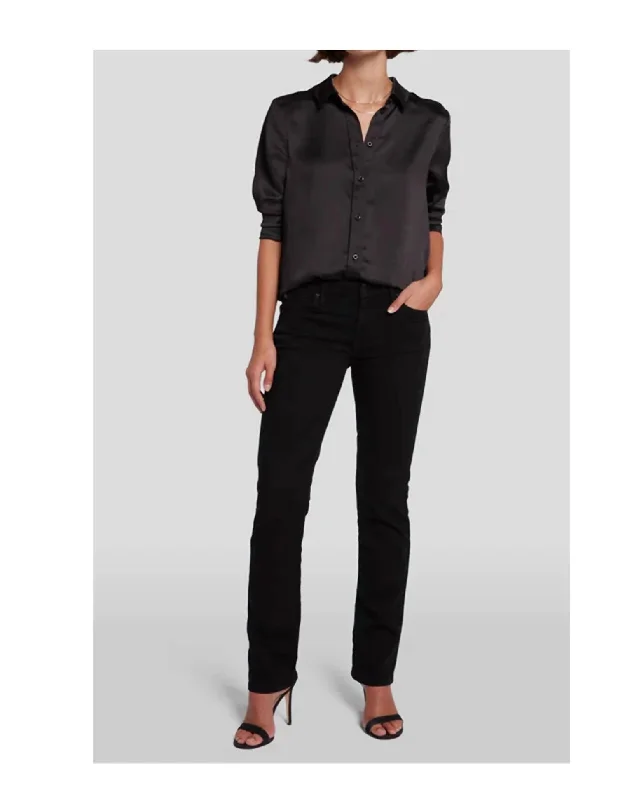 Women's Tight Trousers with Elastic Waistband in Black for Easy and Comfortable WearKimmie Straight In Black Women's Tight Trousers with Elastic Waistband in Black for Easy and Comfortable WearKimmie Straight In Black