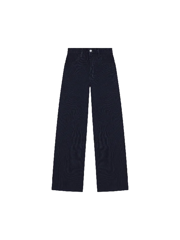 Wide - leg women jeans for a modern and relaxed vibeWomen Nettle Denim High-Rise Jeans—black Wide - leg women jeans for a modern and relaxed vibeWomen Nettle Denim High-Rise Jeans—black