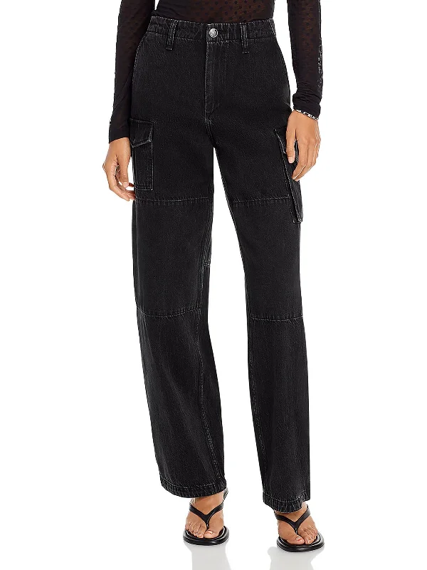 Ripped women jeans for a rebellious and fashion - forward styleNora Womens Featherweight Mid Rise Cargo Jeans Ripped women jeans for a rebellious and fashion - forward styleNora Womens Featherweight Mid Rise Cargo Jeans