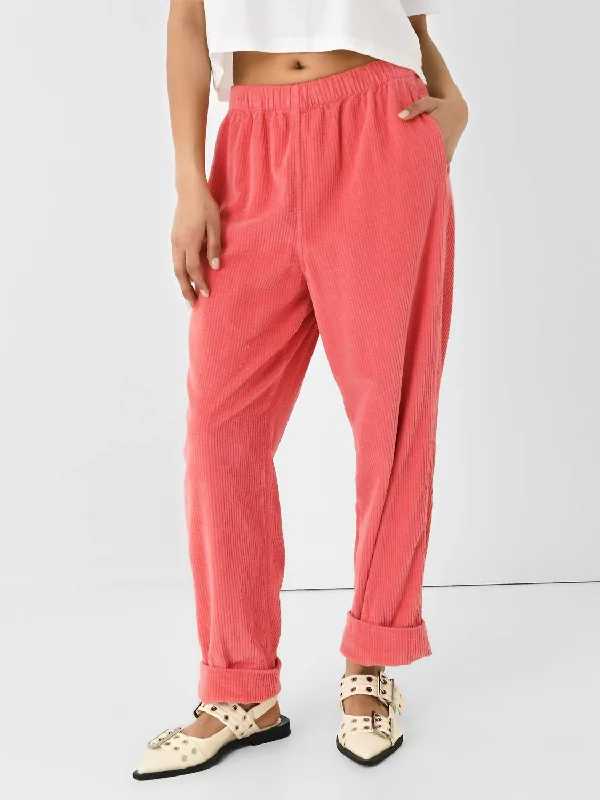 Women's Velvet Tight Trousers in Burgundy for a Luxurious and Elegant AppearancePadow Pant In Geranium Chnie Women's Velvet Tight Trousers in Burgundy for a Luxurious and Elegant AppearancePadow Pant In Geranium Chnie
