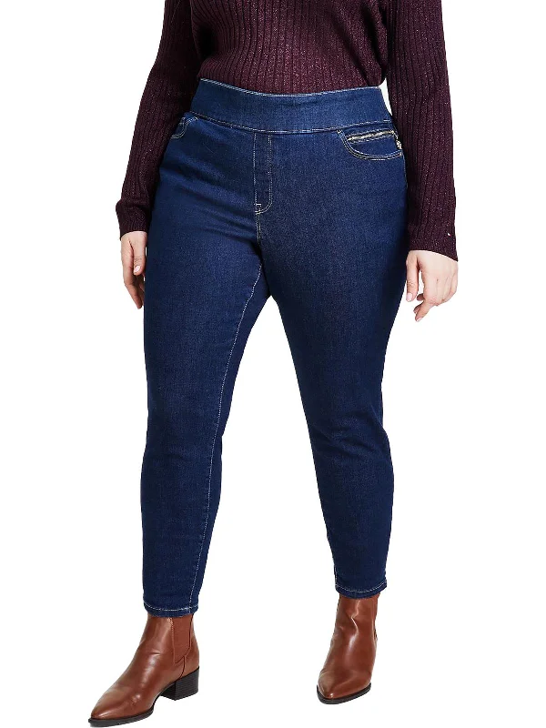 Wide - leg women jeans for a modern and relaxed vibePlus Womens High Waist Slimming Skinny Jeans Wide - leg women jeans for a modern and relaxed vibePlus Womens High Waist Slimming Skinny Jeans