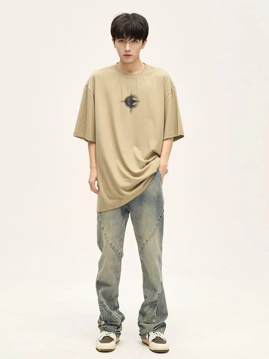 Dark - wash women jeans for a sophisticated and slimming effectRetro Splicing Deconstructed Jeans Dark - wash women jeans for a sophisticated and slimming effectRetro Splicing Deconstructed Jeans