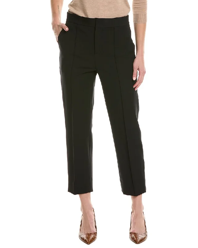 Women's Tight Trousers with Rhinestone Embellishments in Silver for a Sparkly LookVince Tapered Stove Pipe Pant Women's Tight Trousers with Rhinestone Embellishments in Silver for a Sparkly LookVince Tapered Stove Pipe Pant