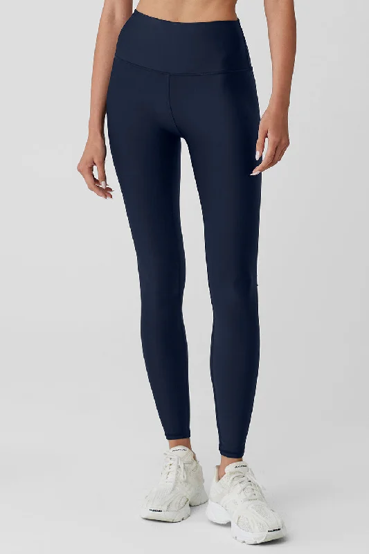 Plus Size Women's Sheer Tight Trousers in Nude for a Subtle and Stylish StatementHigh-Waist Airlift Legging - Navy Plus Size Women's Sheer Tight Trousers in Nude for a Subtle and Stylish StatementHigh-Waist Airlift Legging - Navy