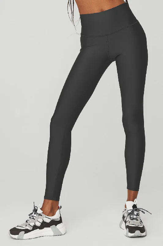 Plus Size Women's Printed Tight Trousers in Floral Patterns for a Spring - Inspired Outfit7/8 High-Waist Airlift Legging - Anthracite Plus Size Women's Printed Tight Trousers in Floral Patterns for a Spring - Inspired Outfit7/8 High-Waist Airlift Legging - Anthracite