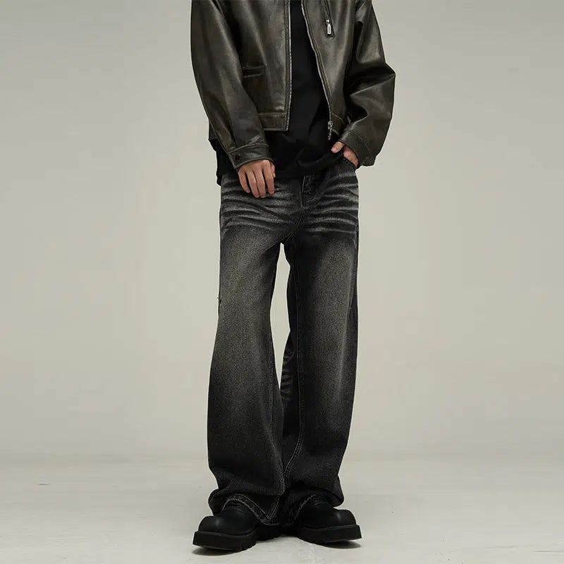 Cargo women jeans with multiple pockets for added functionalityWashed Retro Wide Leg Jeans Cargo women jeans with multiple pockets for added functionalityWashed Retro Wide Leg Jeans