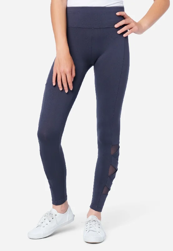 Plus Size Women's Plaid Tight Trousers in Multicolor for a Stylish and Classic LookWide Strap Detail Legging Plus Size Women's Plaid Tight Trousers in Multicolor for a Stylish and Classic LookWide Strap Detail Legging