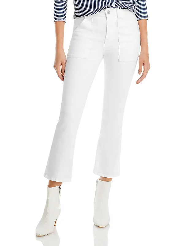 Stretch women jeans for enhanced mobility and comfortWomens Denim Crop Bootcut Jeans Stretch women jeans for enhanced mobility and comfortWomens Denim Crop Bootcut Jeans