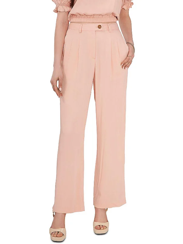 Plus Size Women's Stretch Cotton Tight Trousers in Navy for Comfortable Everyday WearWomens Front Pleat Straight High-Waist Pants Plus Size Women's Stretch Cotton Tight Trousers in Navy for Comfortable Everyday WearWomens Front Pleat Straight High-Waist Pants