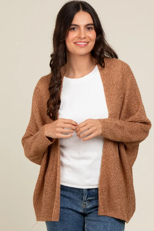 organic cotton women cardigan for an eco - friendly choiceCamel Knit Open Front Cardigan organic cotton women cardigan for an eco - friendly choiceCamel Knit Open Front Cardigan