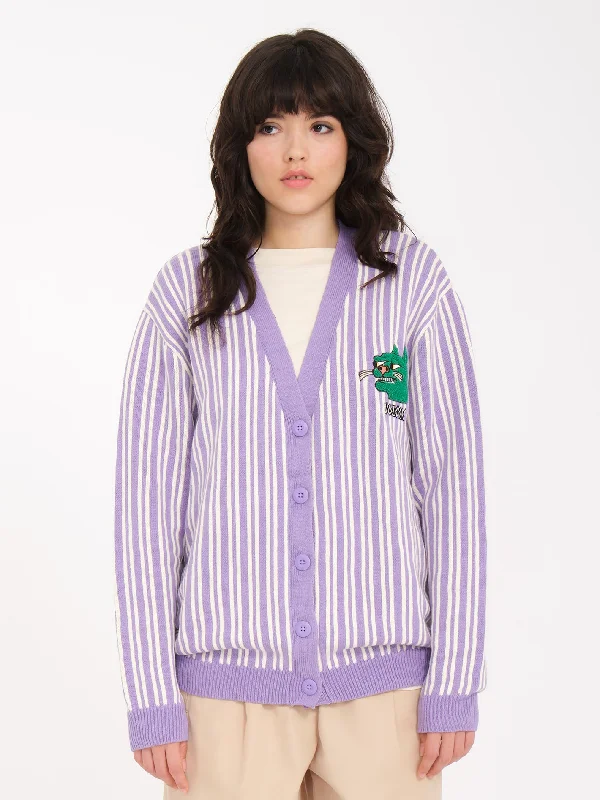 cable knit women cardigan with intricate patternsNando Von Arb Cardigan - PAISLEY PURPLE cable knit women cardigan with intricate patternsNando Von Arb Cardigan - PAISLEY PURPLE