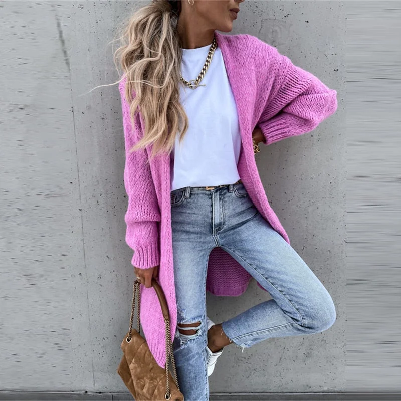 open front women cardigan for easy stylingAmy Fashion - Female Elegant Simple Basic Soft Winter Long Sleeve Cardigan open front women cardigan for easy stylingAmy Fashion - Female Elegant Simple Basic Soft Winter Long Sleeve Cardigan