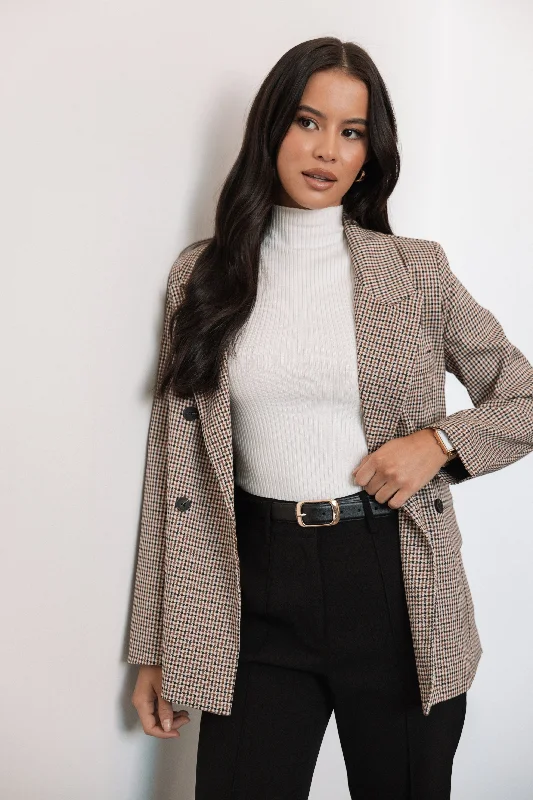 Single - Breasted Women's Tweed Blazers with Gold Buttons for a Classic LookJuliette Blazer - Brown Single - Breasted Women's Tweed Blazers with Gold Buttons for a Classic LookJuliette Blazer - Brown