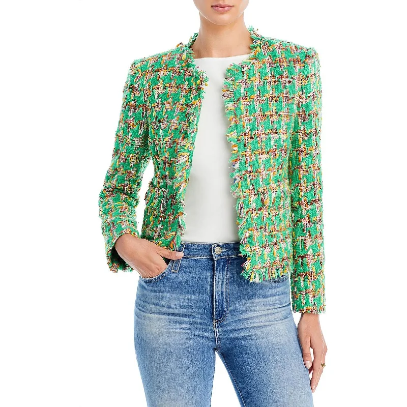 Single - Breasted Women's Corduroy Blazers in Mustard Yellow for an Autumn VibeL'Agence Womens Angelina Tweed Suit Separate Open-Front Blazer Single - Breasted Women's Corduroy Blazers in Mustard Yellow for an Autumn VibeL'Agence Womens Angelina Tweed Suit Separate Open-Front Blazer