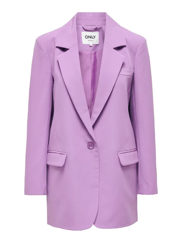 Single - Breasted Women's Linen Blend Blazers in Earth Tones for Casual WearLana-Berry Oversized Blazer - Dewberry Single - Breasted Women's Linen Blend Blazers in Earth Tones for Casual WearLana-Berry Oversized Blazer - Dewberry