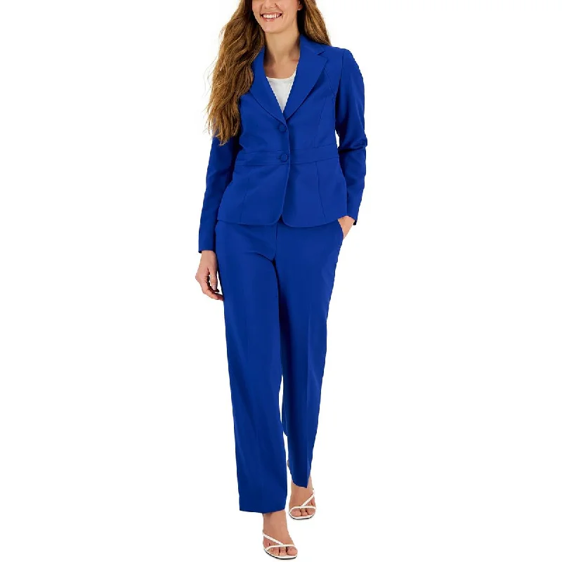 Women's Belted Blazers in Camel Color for a Sophisticated OutfitLe Suit Womens Knit Long Sleeves Two-Button Blazer Women's Belted Blazers in Camel Color for a Sophisticated OutfitLe Suit Womens Knit Long Sleeves Two-Button Blazer