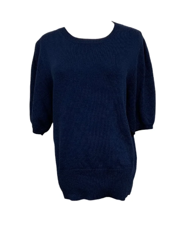 Single - Breasted Women's Tweed Blazers with Gold Buttons for a Classic LookMurmurey Women's Sweater Navy M Single - Breasted Women's Tweed Blazers with Gold Buttons for a Classic LookMurmurey Women's Sweater Navy M