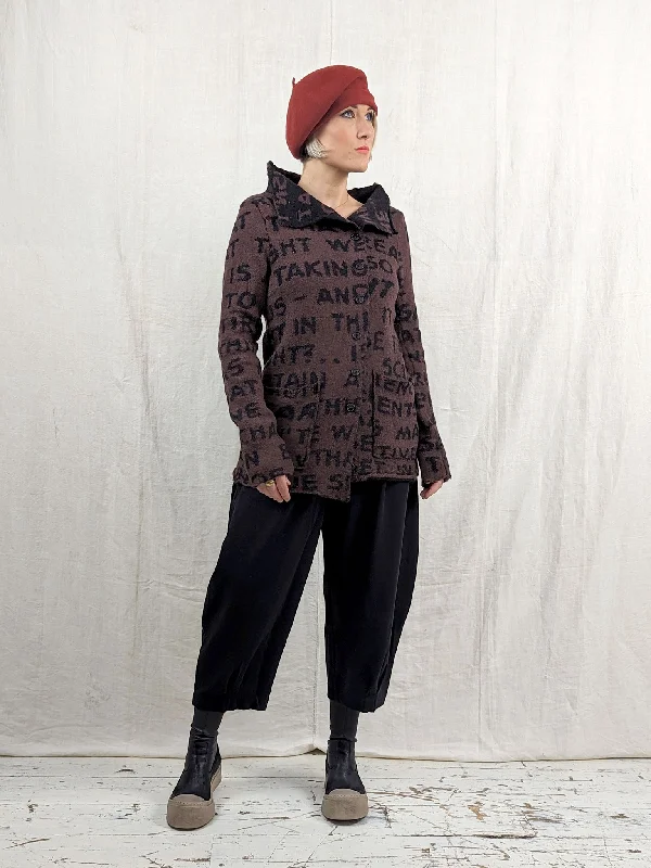 oversized women cardigan for a trendy and cozy lookRundholz 3897115 Cardigan - WOOD JACQUARD oversized women cardigan for a trendy and cozy lookRundholz 3897115 Cardigan - WOOD JACQUARD