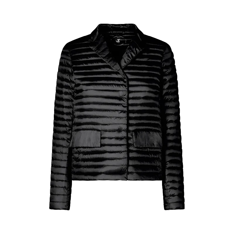 Women's Tailored Stretch Blazers in Navy Blue for Business MeetingsSave The Duck Iva Jacket Women's Tailored Stretch Blazers in Navy Blue for Business MeetingsSave The Duck Iva Jacket