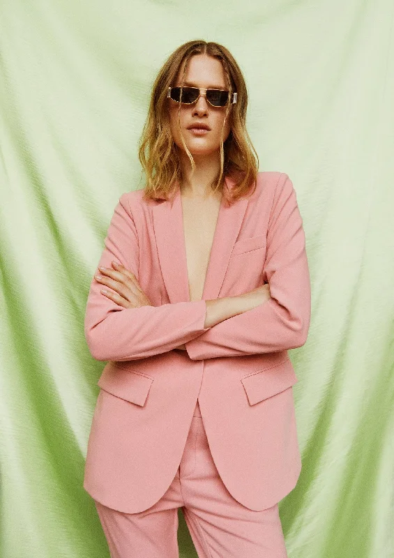 Women's Longline Linen Blazers in Pastel Colors for Summer EventsSigrid Blazer - Brandied Apricot Women's Longline Linen Blazers in Pastel Colors for Summer EventsSigrid Blazer - Brandied Apricot