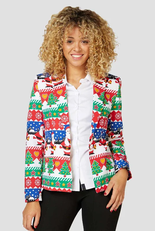 Single - Breasted Women's Linen Blend Blazers in Earth Tones for Casual WearSnazzy Santa Single - Breasted Women's Linen Blend Blazers in Earth Tones for Casual WearSnazzy Santa