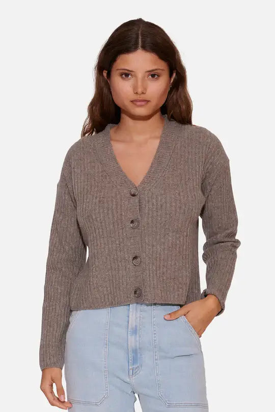 boyfriend style women cardigan for a relaxed fitBeatrice Ribbed Cardigan Rocky Mountain boyfriend style women cardigan for a relaxed fitBeatrice Ribbed Cardigan Rocky Mountain