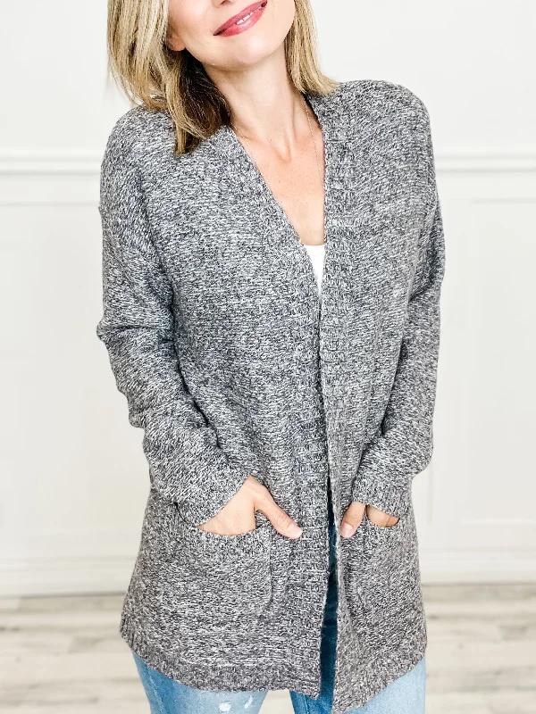 oversized women cardigan for a trendy and cozy lookTwo Tone Textured Open Front Cardigan Top oversized women cardigan for a trendy and cozy lookTwo Tone Textured Open Front Cardigan Top