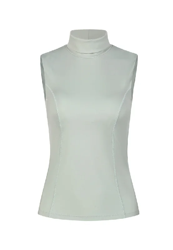 Puff Sleeve Women T Shirt for a Fashion - Forward LookNicole Sleeveless Fitted Turtleneck Puff Sleeve Women T Shirt for a Fashion - Forward LookNicole Sleeveless Fitted Turtleneck