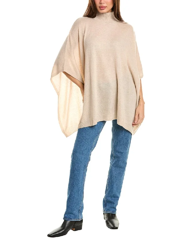 High - Low Hem Women's Cashmere - Blended SweatersAmicale Cashmere Funnel Neck Cashmere Poncho High - Low Hem Women's Cashmere - Blended SweatersAmicale Cashmere Funnel Neck Cashmere Poncho