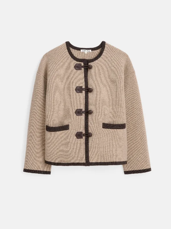Boat Neck Women's Merino Wool Sweaters in Neutral ShadesAubrey Sweater Jacket In Merino Wool Boat Neck Women's Merino Wool Sweaters in Neutral ShadesAubrey Sweater Jacket In Merino Wool
