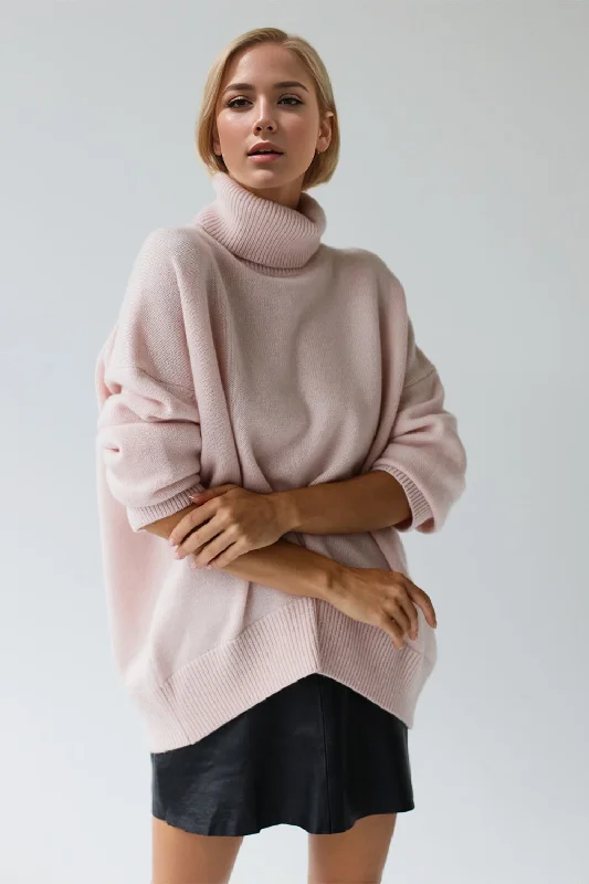Hooded Women's Fleece - Lined Sweaters for WinterBasic Bae Turtleneck Dropped Shoulder Long Sleeve Sweater Hooded Women's Fleece - Lined Sweaters for WinterBasic Bae Turtleneck Dropped Shoulder Long Sleeve Sweater