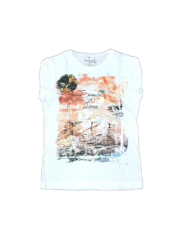 Crop Top Women T Shirt to Pair with High - Waisted BottomsCalifornia Vintage sunset love white t-shirt Crop Top Women T Shirt to Pair with High - Waisted BottomsCalifornia Vintage sunset love white t-shirt