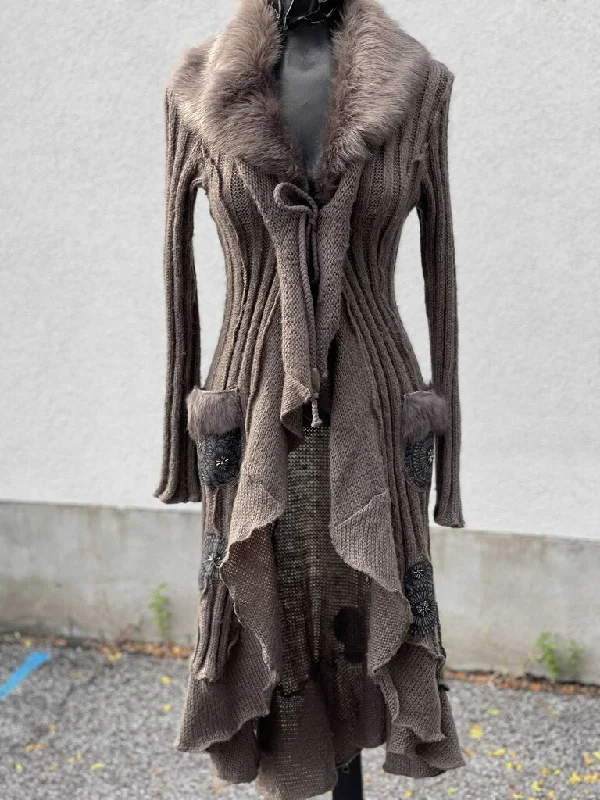 Open - Front Women's Cardigan - Style Mohair SweatersForla Paris Designed in France Knit Sweater S Open - Front Women's Cardigan - Style Mohair SweatersForla Paris Designed in France Knit Sweater S