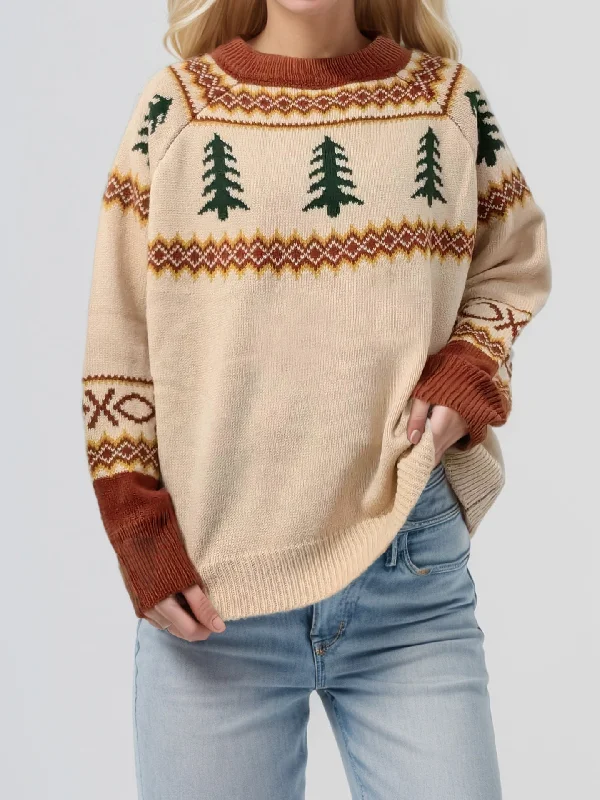 V - Neck Women's Ribbed Wool Sweaters for FallGraphic Round Neck Long Sleeve Sweater V - Neck Women's Ribbed Wool Sweaters for FallGraphic Round Neck Long Sleeve Sweater