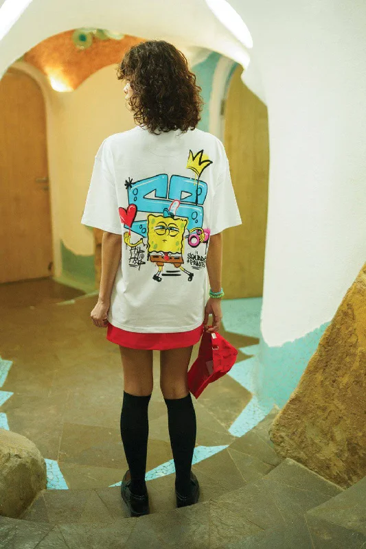 Muscle Women T Shirt for a Sporty and Casual LookHip Hop SpongeBob Oversized T-shirt Muscle Women T Shirt for a Sporty and Casual LookHip Hop SpongeBob Oversized T-shirt