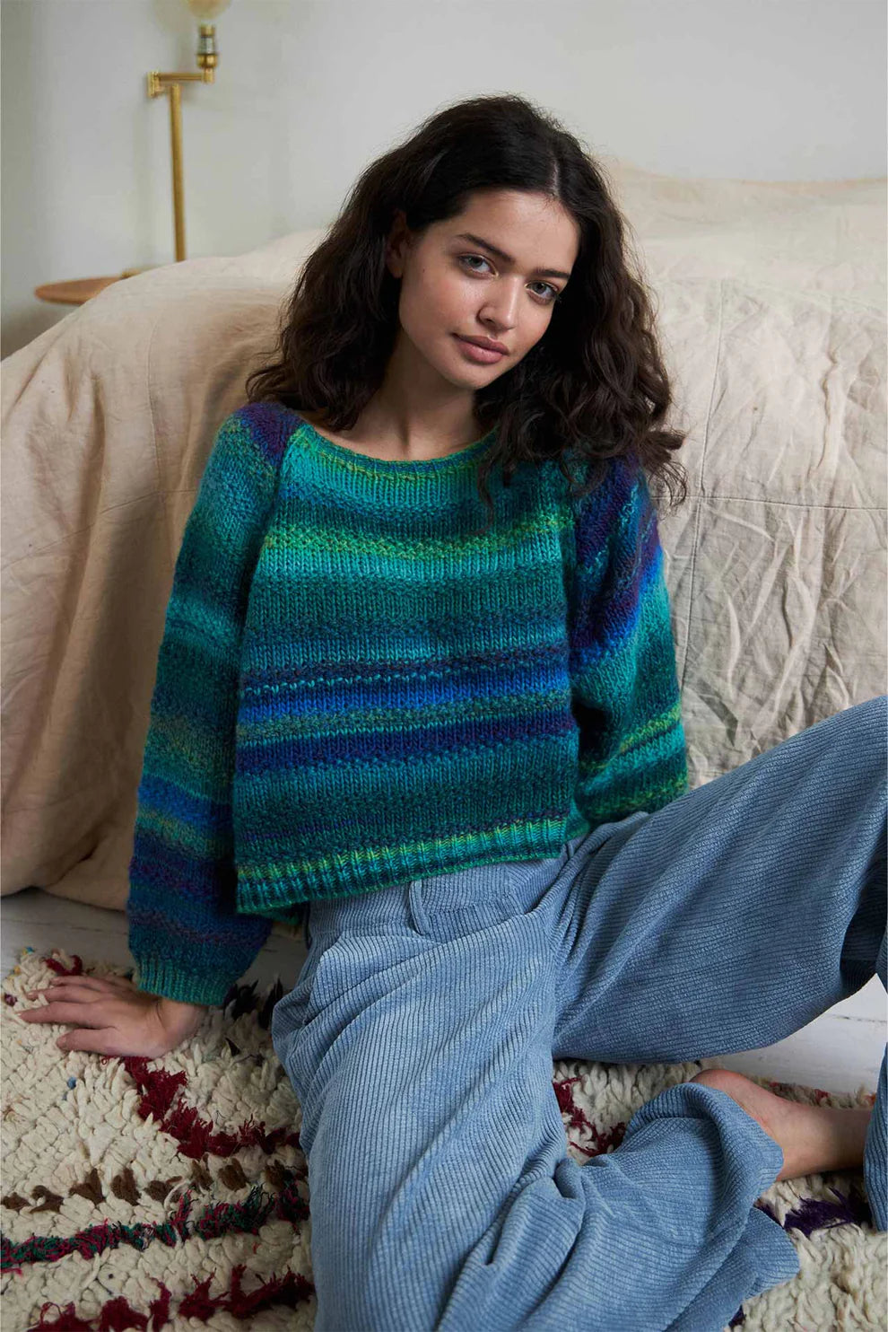 V - Neck Women's Ribbed Wool Sweaters for FallLollys Laundry Dark Green Fair Haven Jumper V - Neck Women's Ribbed Wool Sweaters for FallLollys Laundry Dark Green Fair Haven Jumper