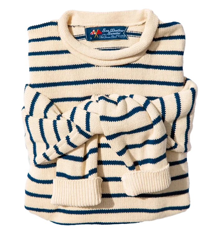 Boat Neck Women's Merino Wool Sweaters in Neutral ShadesMarina Striped Rollneck Sweater Boat Neck Women's Merino Wool Sweaters in Neutral ShadesMarina Striped Rollneck Sweater