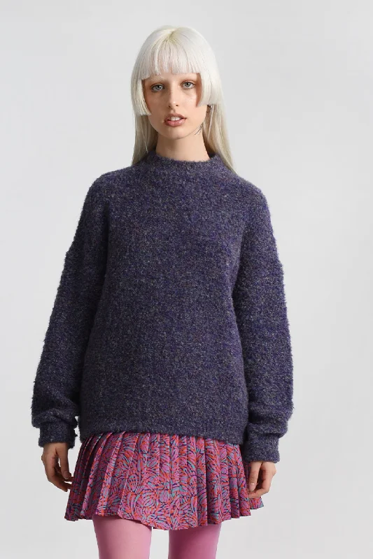 Split - Hem Women's Linen Blend Sweaters for SpringMolly Bracken Mauve Knitted Sweater Split - Hem Women's Linen Blend Sweaters for SpringMolly Bracken Mauve Knitted Sweater
