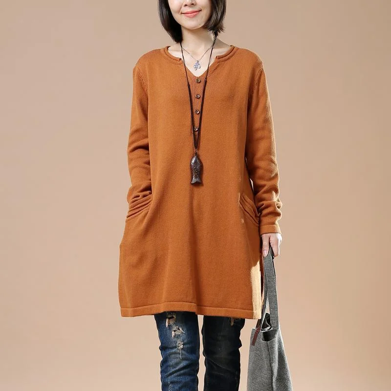 High - Low Hem Women's Cashmere - Blended SweatersSoft orange sweaters women knit dress High - Low Hem Women's Cashmere - Blended SweatersSoft orange sweaters women knit dress
